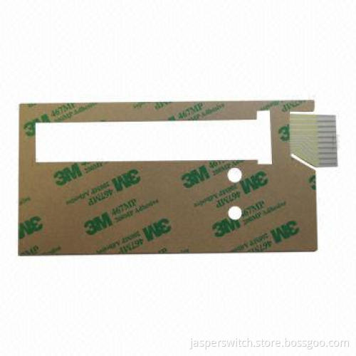 3M Double-sided Adhesive Membrane Switch with Cutout, Made of PET 0.125mm